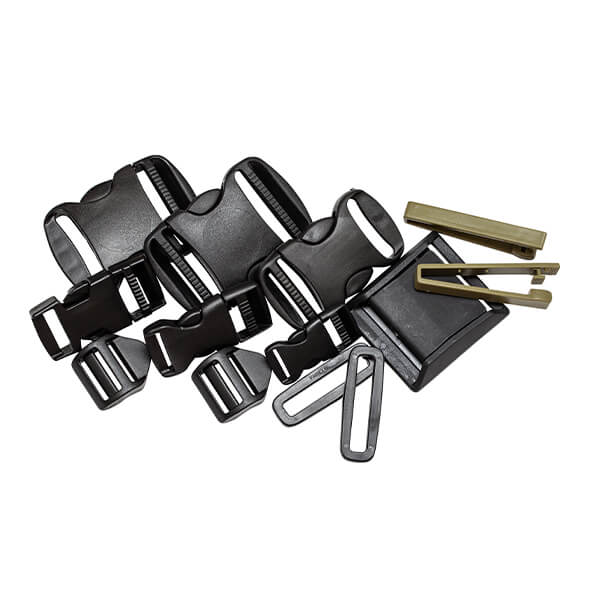 black and brown trovato side release buckle parts